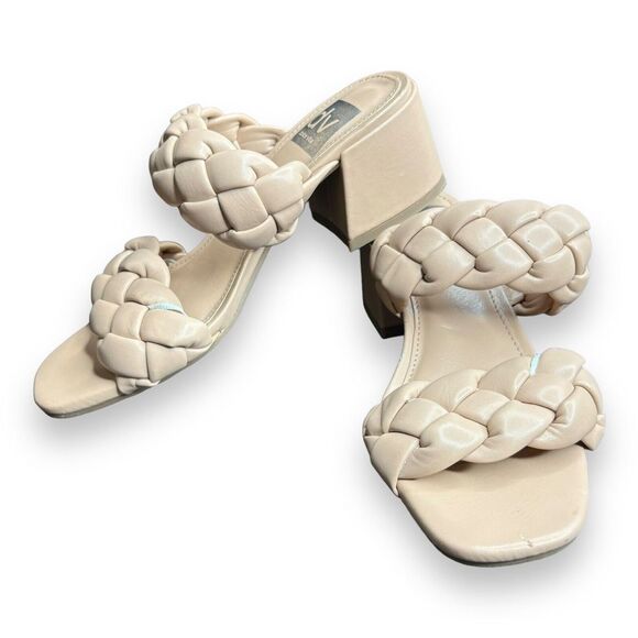 DV Dolce Vita Women's Stacey Plush Braided Sandals Color Nude Size 5 - Picture 5 of 8